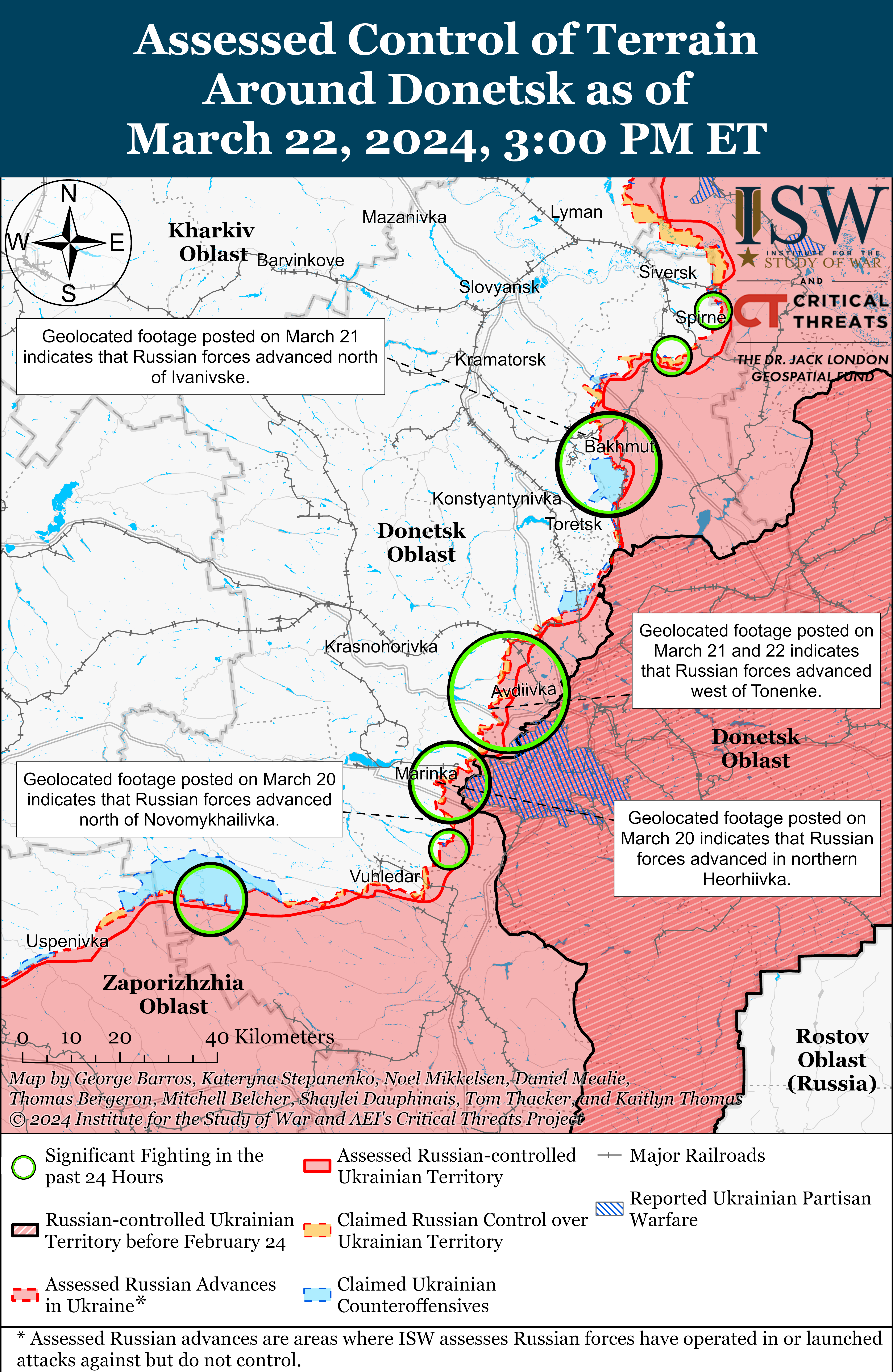 ЗСУ намагаються утримувати позиції в Херсонській області: карти ISW